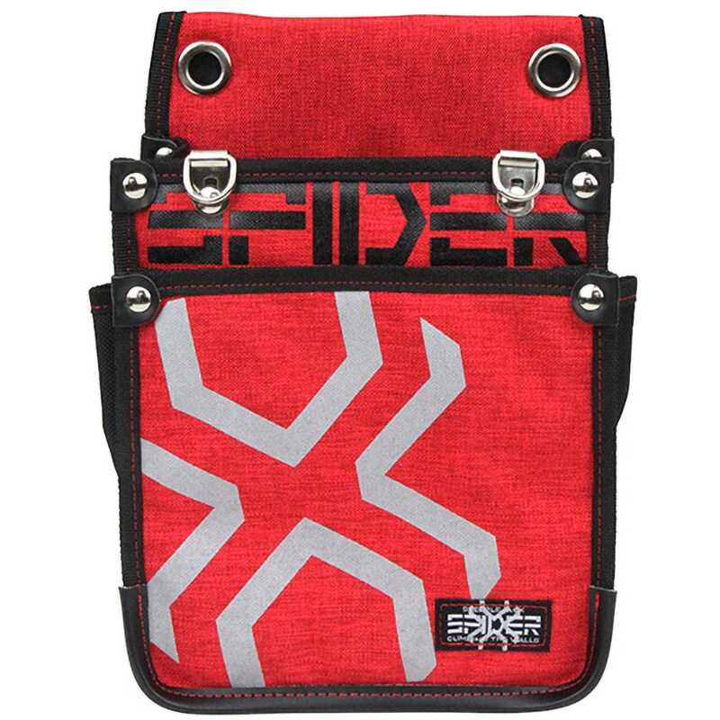 ★お求めやすく価格改定★ SPD-RD-5 鳶用腰袋インナーポケット付 SK11 レッド色 - 【通販 ガーデニングウェア