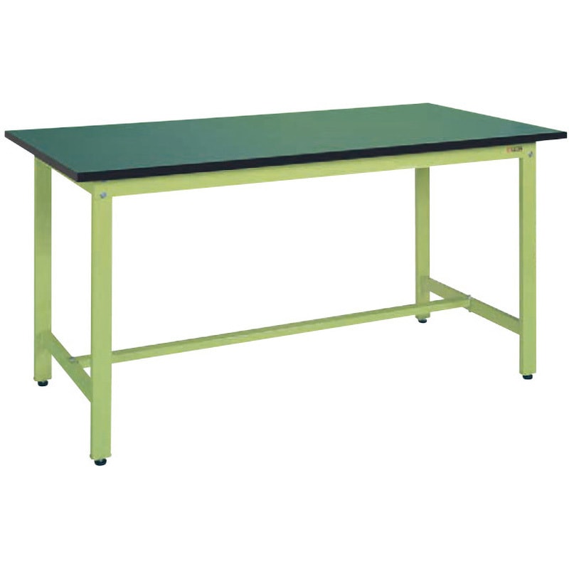 KD-39FE 軽量作業台(KD/350kg/改正RoHS10対応サカエリューム天板/H900/固定式) サカエ グリーン サカエグリーン 間口900mm奥行750mm  KD-39FE