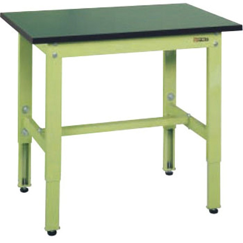 TKK6-156FE 軽量高さ調整作業台(TKK6/200kg/改正RoHS10対応サカエリューム天板/H600～800) サカエ 間口1500mm奥行600mm