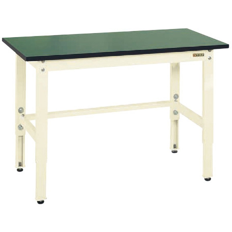(直送品)サカエ SAKAE 軽量高さ調整作業台TKK9タイプ(改正RoHS10物質対応) 組立式 1500×600×900〜1100 グリーン TKK9-156FE