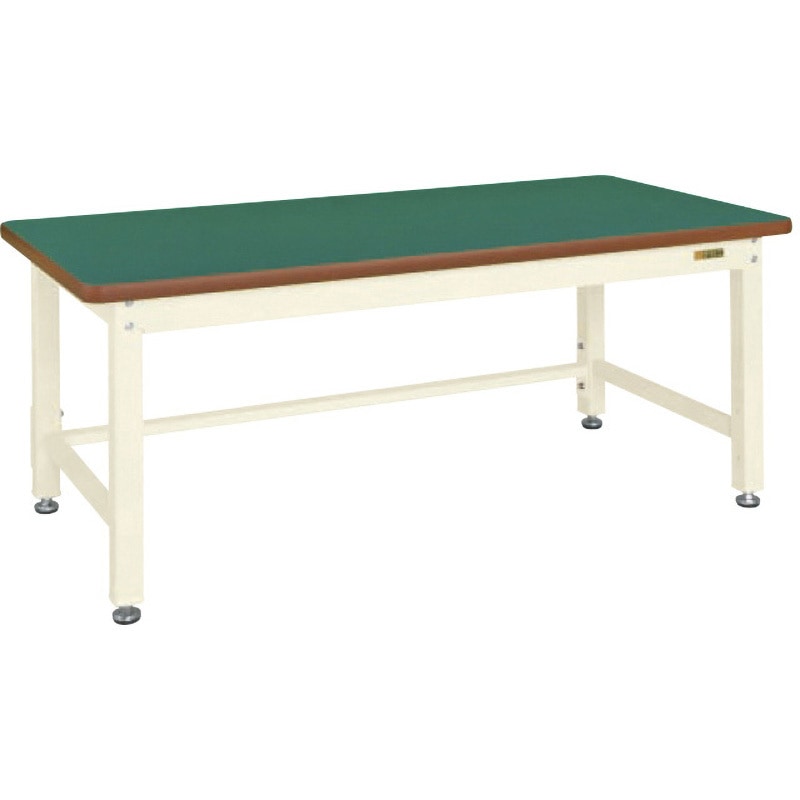 KWF-188I 重量作業台KWタイプ サカエ 荷重2000kg サカエリューム製天板 グリーン 間口1800mm奥行800mm高さ740mm  KWF-188I