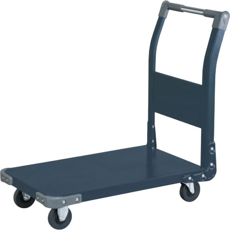 TAN-11D 特製四輪車 サカエ 荷重150kg ゴム車 スチール製 荷台寸法750×450mm  TAN-11D