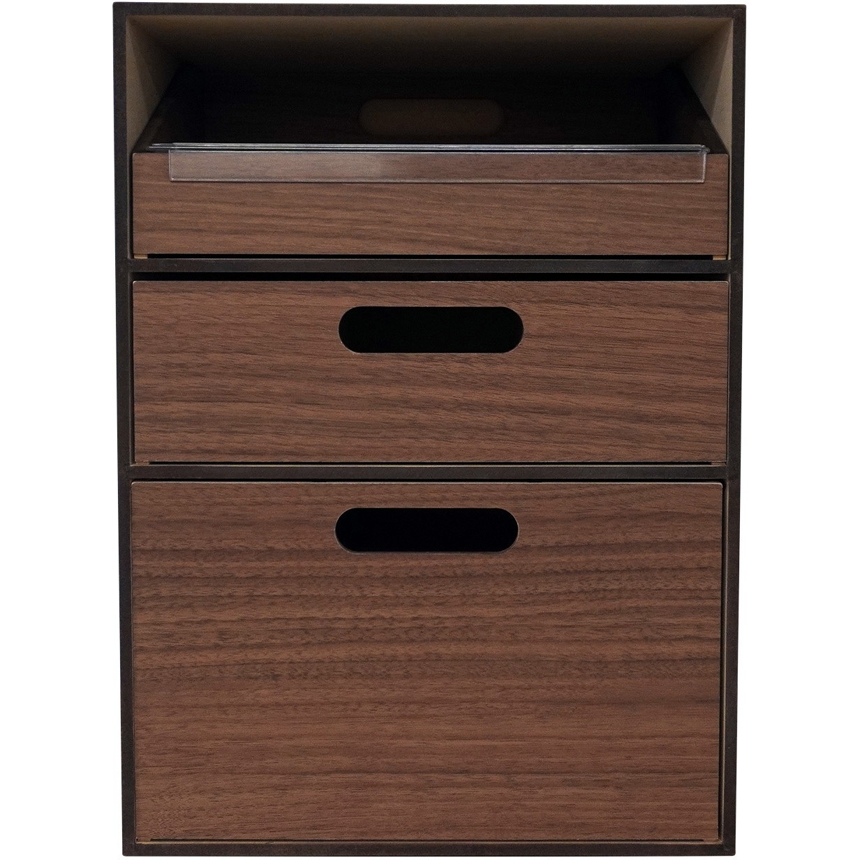 お薬ケース1週間 キャビネット2段MDF シンコハンガー 寸法26.9×21.1×37.1cm