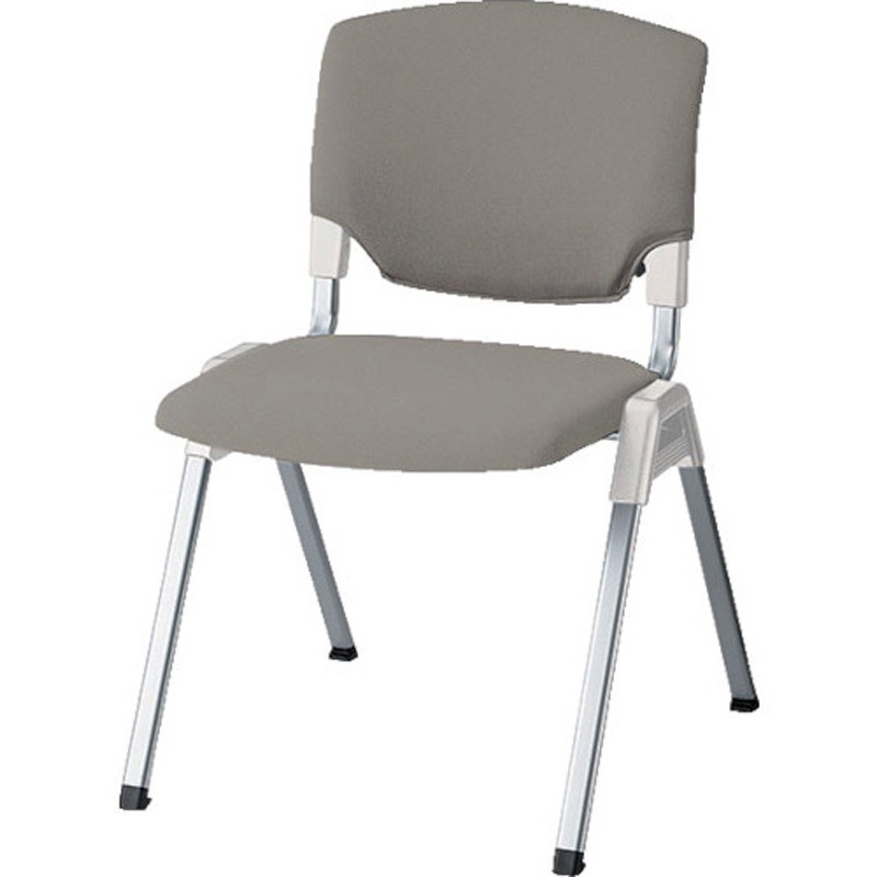 E472F-3-GL 会議用チェアー E472 ナイキ 布張り PP樹脂成型品 脚の種類4本脚タイプ グレー色