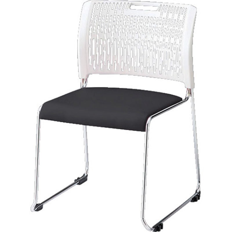 E415FM-3-BK 会議用チェアー E415 ナイキ PP樹脂成型品 布張り ブラック色