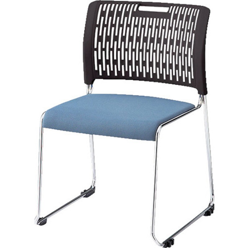 E415M-1-LBL 会議用チェアー E415 ナイキ PP樹脂成型品 ライトブルー色