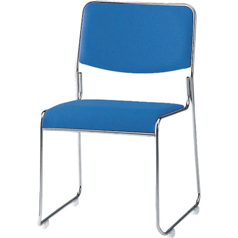 E177FM-BL 会議用チェアー E177 ナイキ 布張り ブルー色