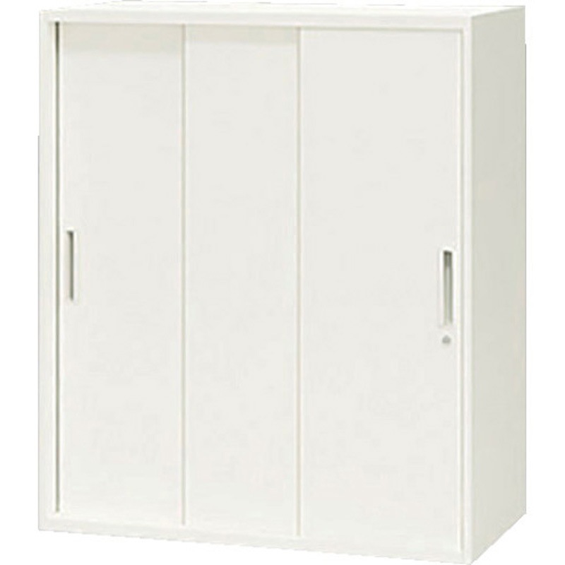 CWS-0811H3-WW スチール引違い書庫 CWS ナイキ 上置き・下置き両用 4段   CWS-0811H3-WW