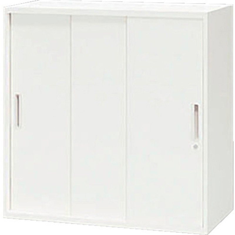 CW-0909H3-WW スチール引違い書庫 CW ナイキ 3枚扉 50,388円