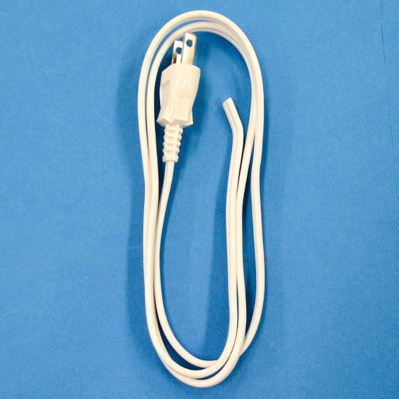 PVFF1.25S-1MW プラグ付平行コード エスネット 白色 長さ1m 【通販