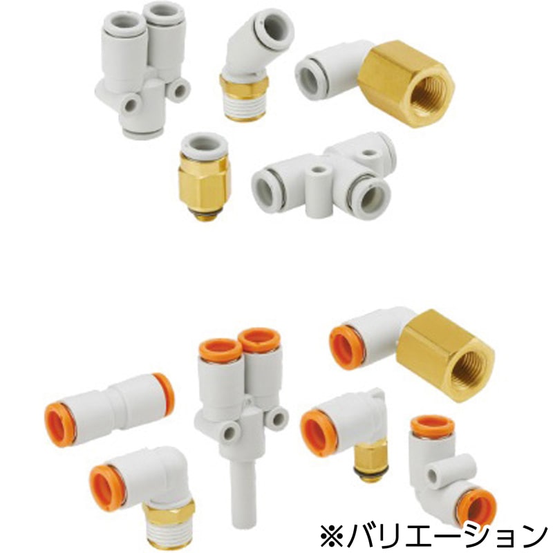 KQ2LE04-00A-X35 K Series(KQ2LE04) SMC 隔壁エルボ 適合チューブ外径