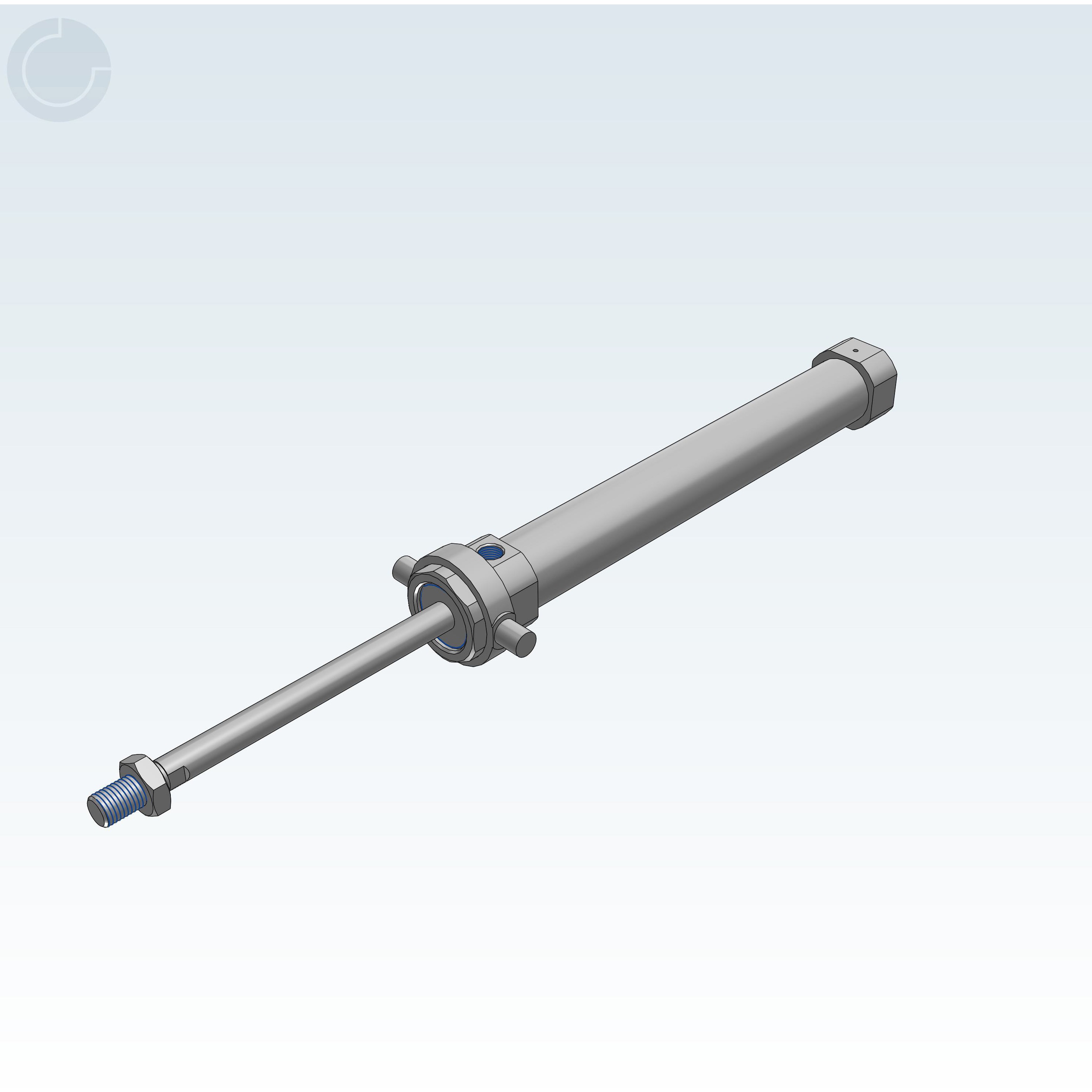 CDM2UZ32TN-125TZ1-W-A90 エアシリンダ/標準形：単動・押出し、引込み