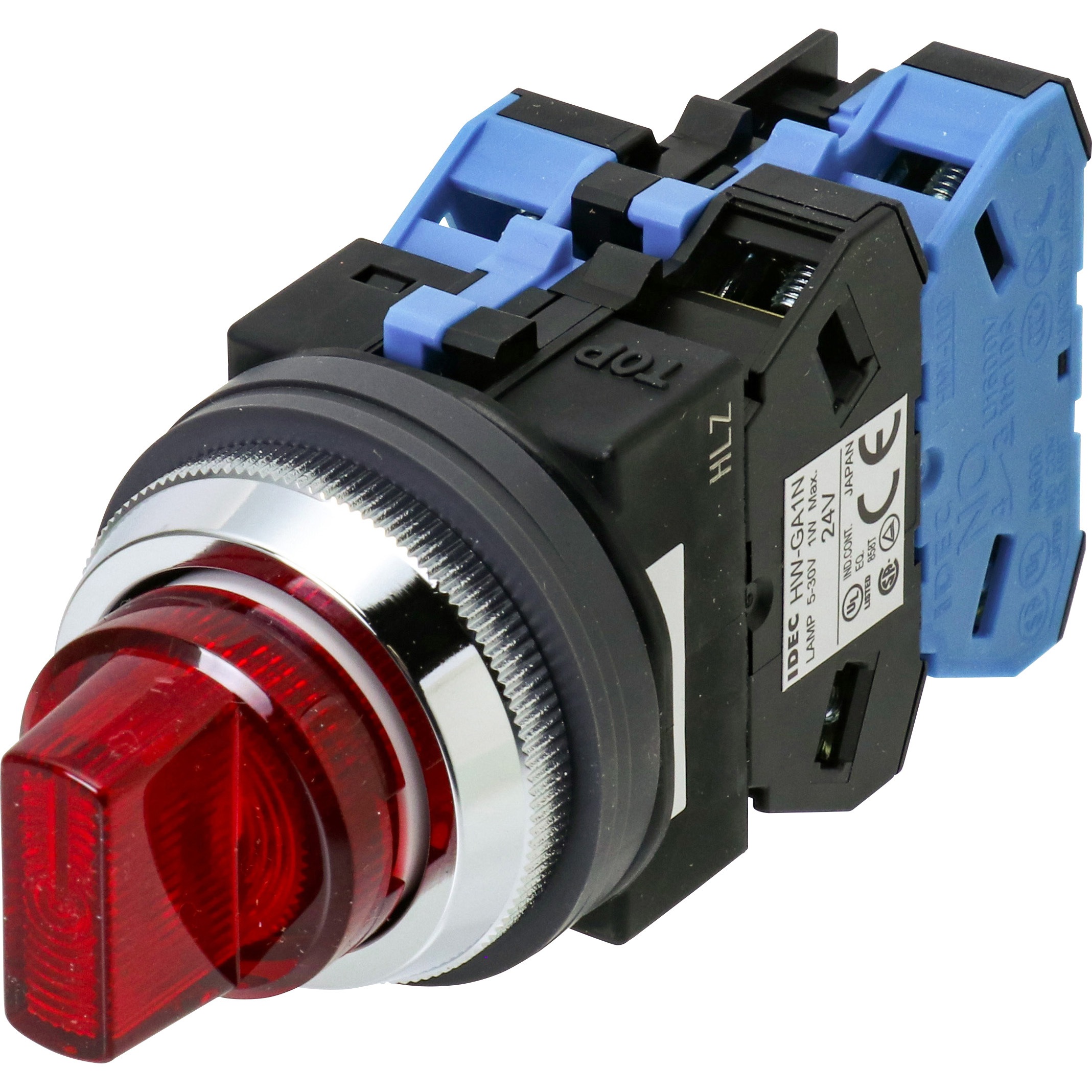 ASLN32220DNR Φ30シリーズ ASLN形 LED照光セレクタスイッチ 45°3