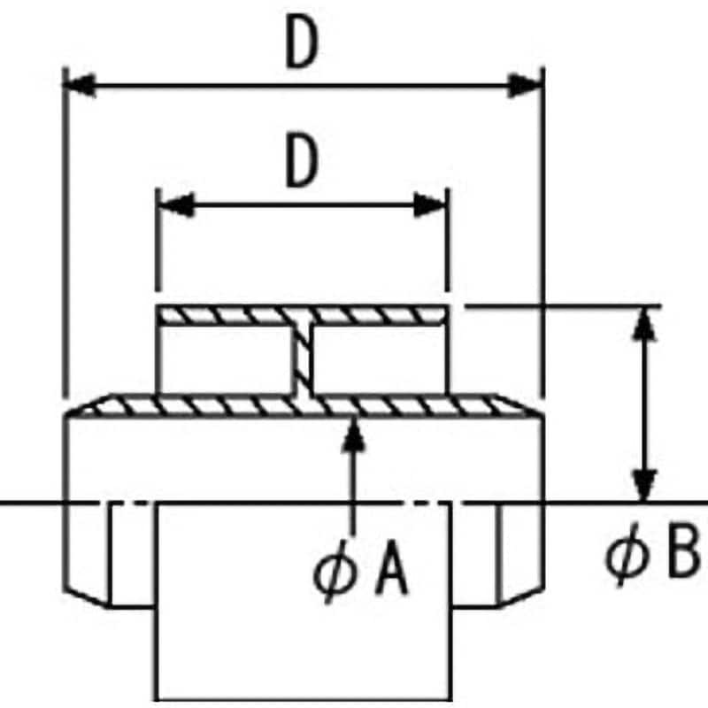 DSH-25NJ ドレンホース用直線ジョイント 因幡電工 1個 DSH-25NJ