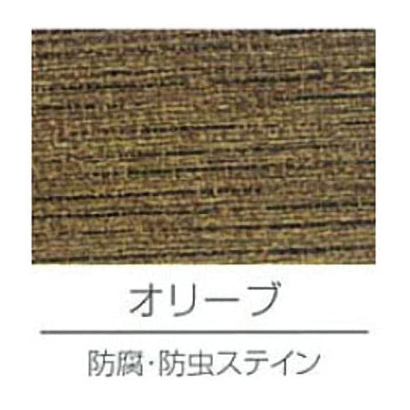H85-0010 防腐・防虫ステイン ロックペイント 屋外木部用 耐久 油性 オリーブ色  1缶(4L) H85-0010