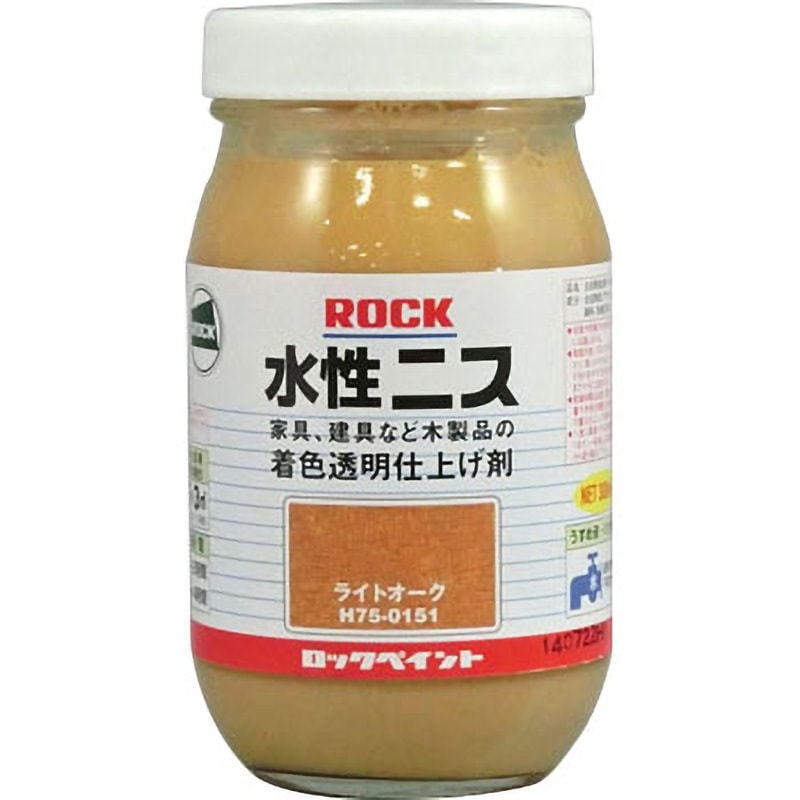 H75-0151 ロック水性ニス ロックペイント 屋内木部・木製品用 ライト