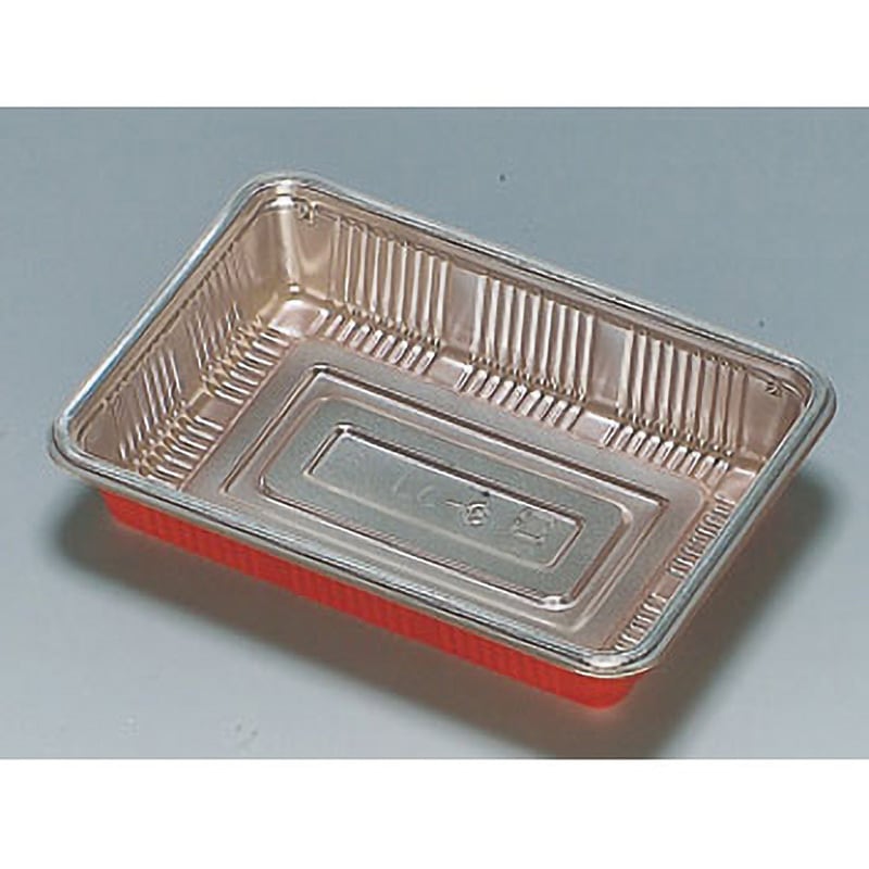 0570230 弁当容器LC 蓋付 福助工業 シルバー色
