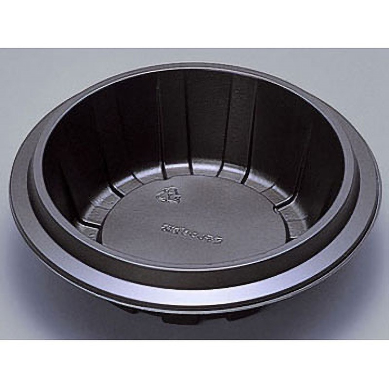 0594504 E惣菜弁当容器 フルレンジ 福助工業 本体 黒色  1ケース(50枚×16袋)