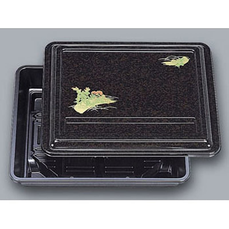 0545864 仕出弁当容器 優膳 福助工業 蓋付き 色(柄)萩