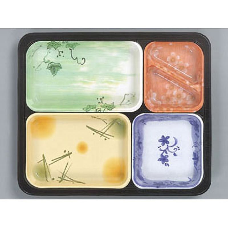 0546471 仕出弁当容器 優膳 福助工業 本体 黒色 うつわ