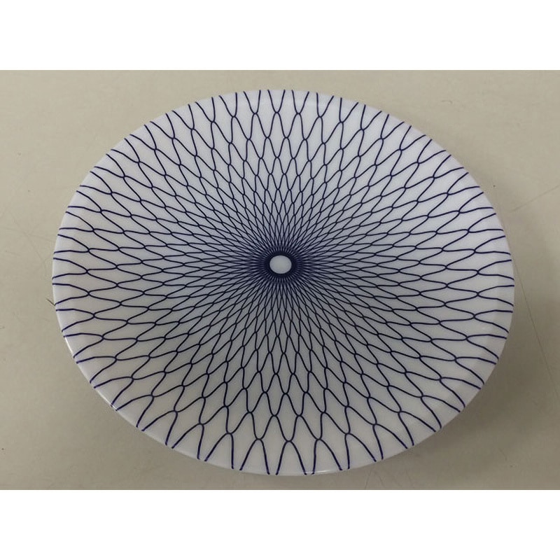 D-30 丸皿 網目ブルー ニシキ 本体  1ケース(10枚×20袋)