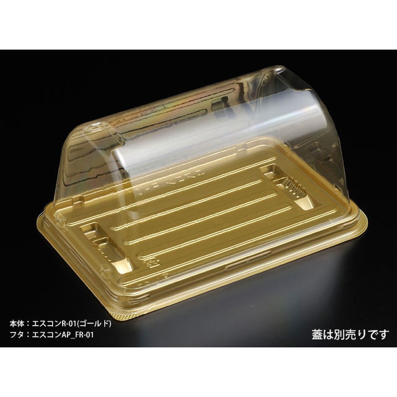 R-01 エスコン ロールケーキ用 スミ 本体  1ケース(100枚×6袋)