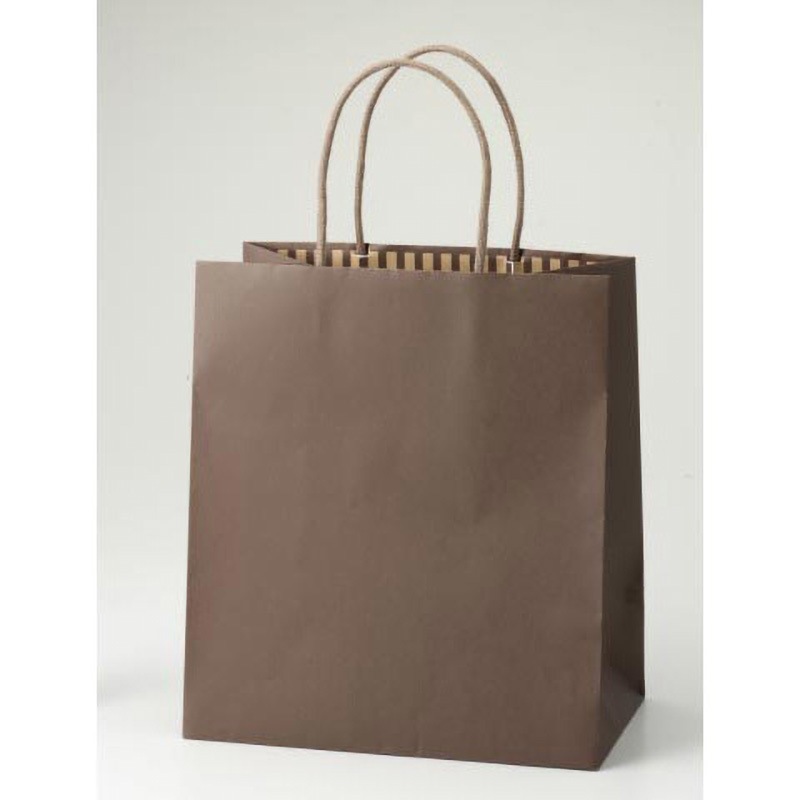 ‐ 紙手提袋 STカラーズ パックタケヤマ モカ色  1ケース(10枚×10袋) 7,952円