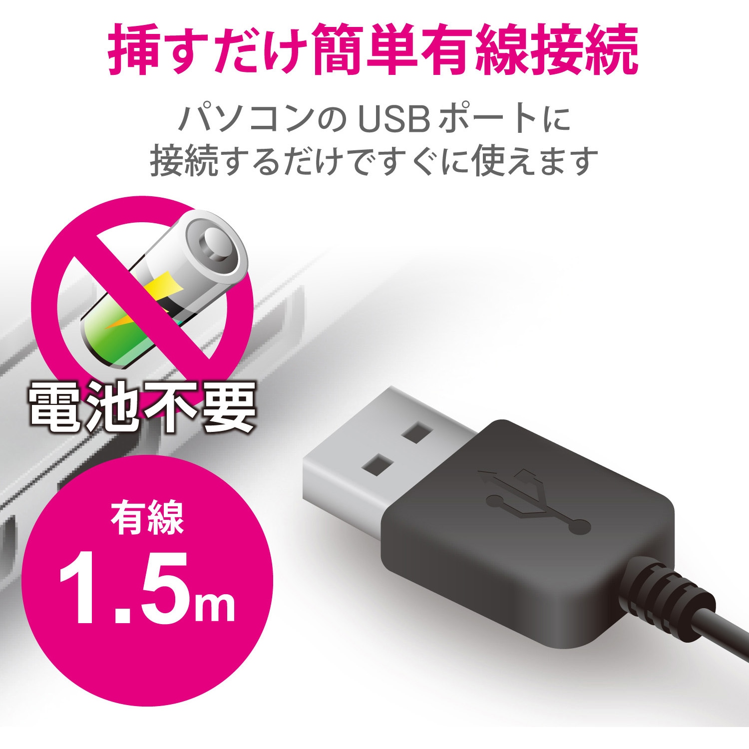 TK-FCM104WH キーボード 有線 USB接続 メンブレン式 テンキー付き フル