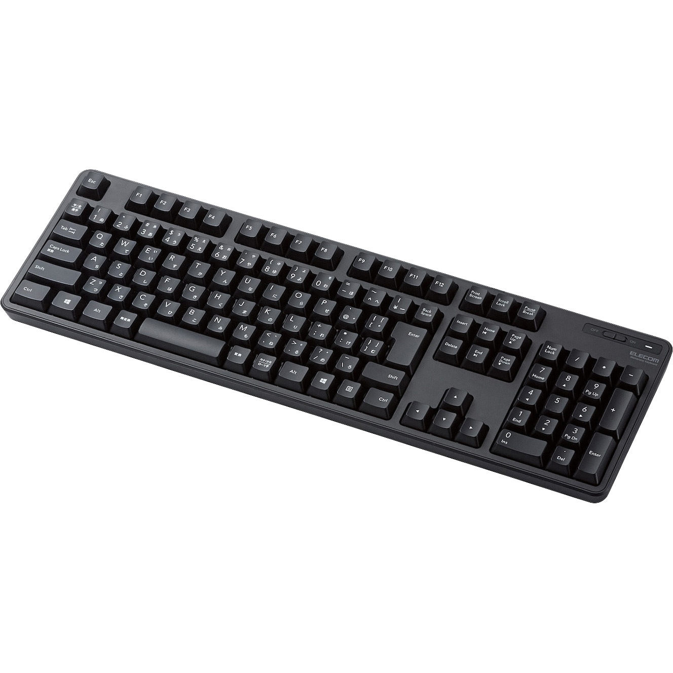 TK-FDM106TBK キーボード ワイヤレス 無線 USB メンブレン フルサイズ