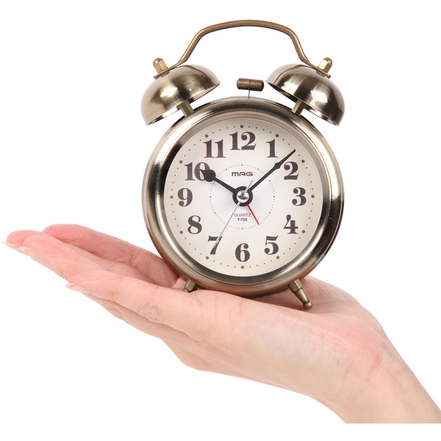 T-755 AG-Z MAG ツインベル目覚まし時計 MAG(ノア精密) アナログ