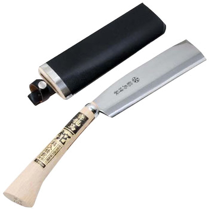 195MM 鞘入腰鉈 片刃 梅鉢龍馬 幅90mm  195MM