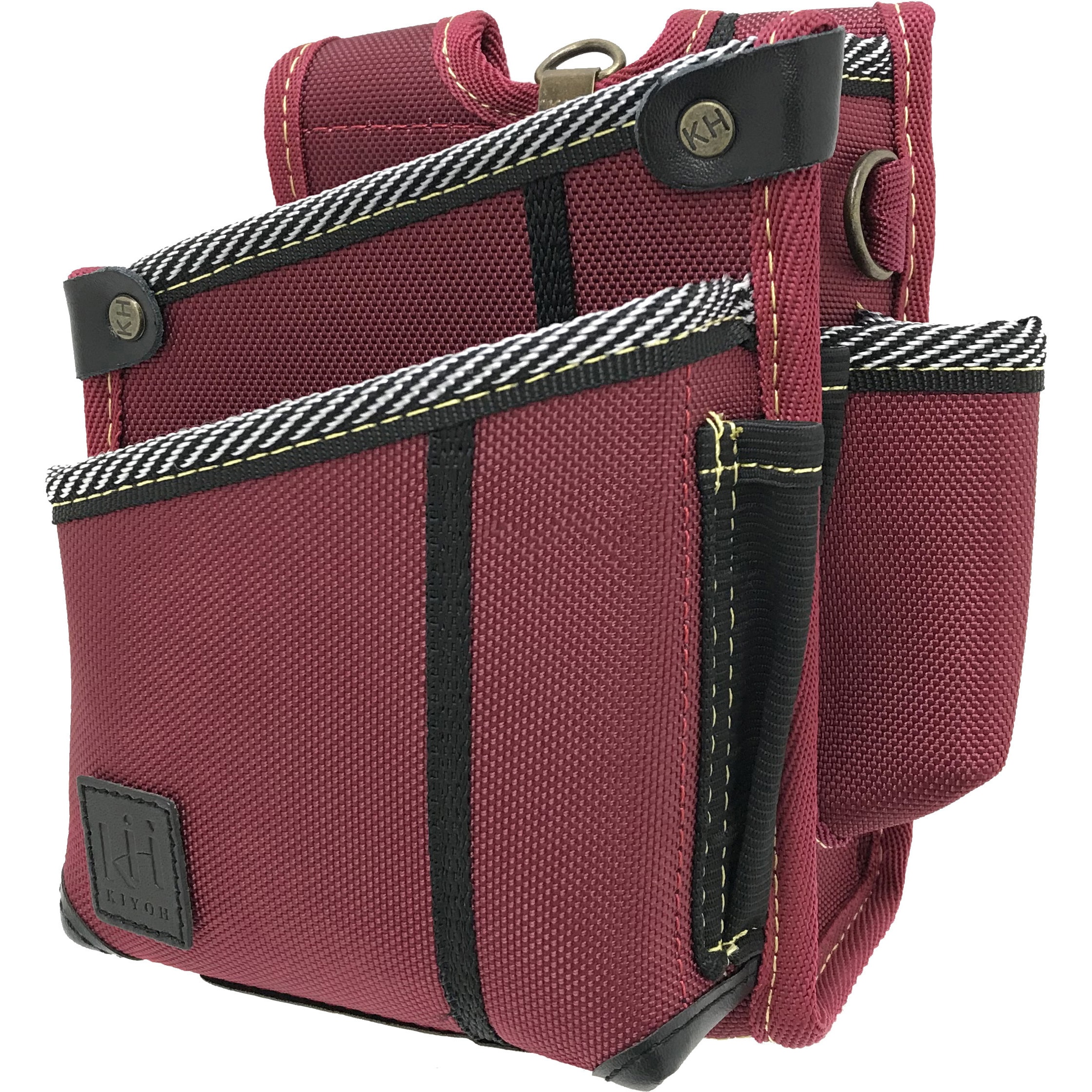 SA14R 進化シリーズ 腰袋 2段 KH(基陽) 緋黒色 2段 右腰用 SA14R