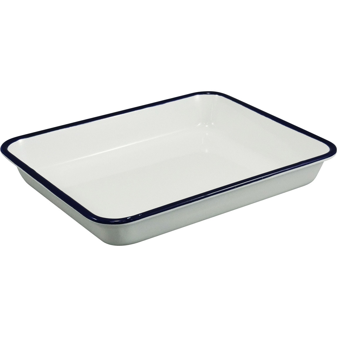 ホーローバット(フチ紺) 野田琺瑯 バット・トレー 【通販モノタロウ】