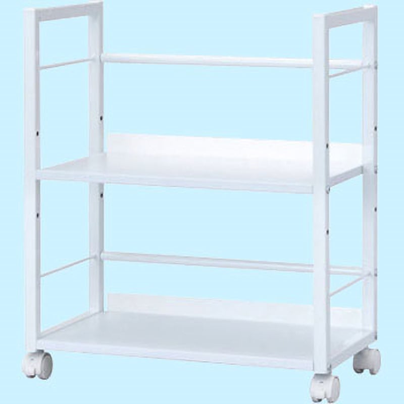 ND-001シロ デスクターナ ナカバヤシ キャスターあり 2段 白色