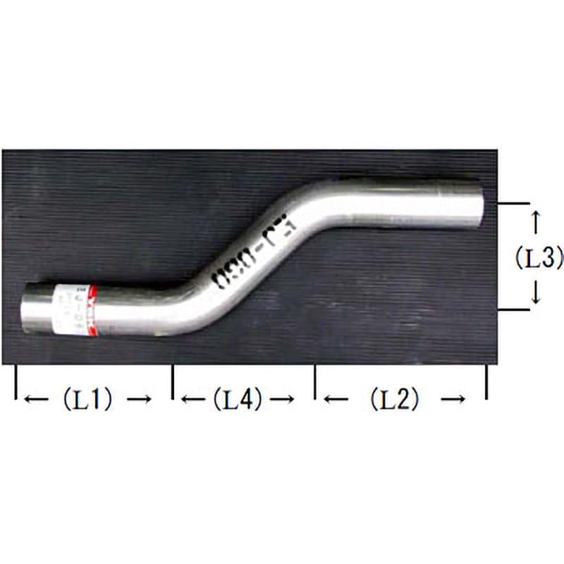 EJ-051 ステアー型曲げパイプ(鉄製) YSK(山脇産業) 外径50.8mm EJ-051 ステアー型曲げパイプ(鉄製) YSK(山脇産業) 外径50.8mm
