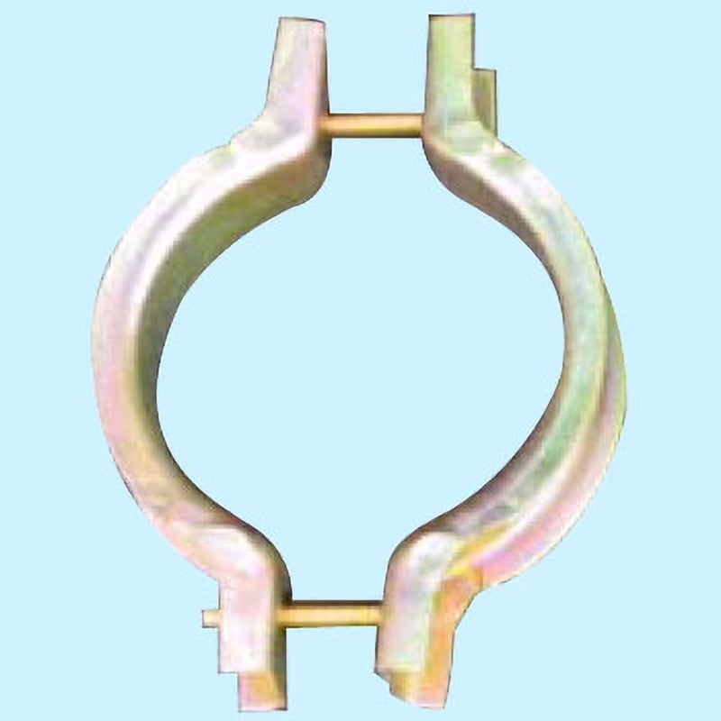 91-M114 抱き合わせクランプ(鉄製) YSK(山脇産業) 適合パイプ径