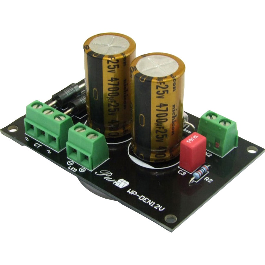WP-DEN12V パワーアンプ用12V電源基板完成品 ワンダーピュア 幅72mm