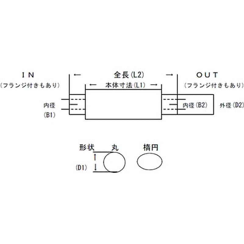 AN-10142 汎用タイプマフラー サイレンサー(ステンレス製) YSK(山脇産業) 直径101.6mm AN-10142 - 【通販モノタロウ】