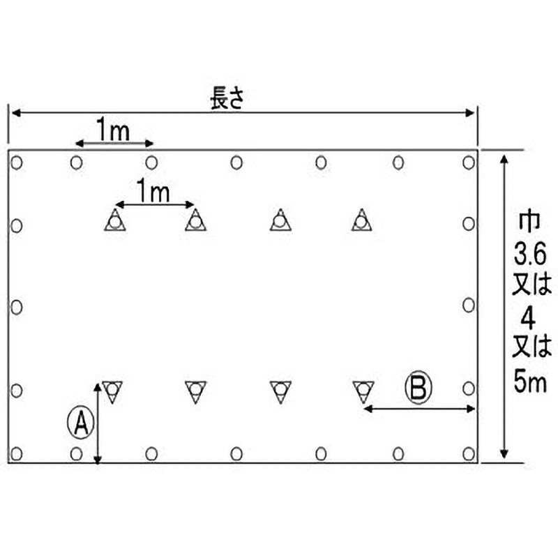 5m×8m トラック用高積みシート 1枚 和泉シート 【通販モノタロウ】