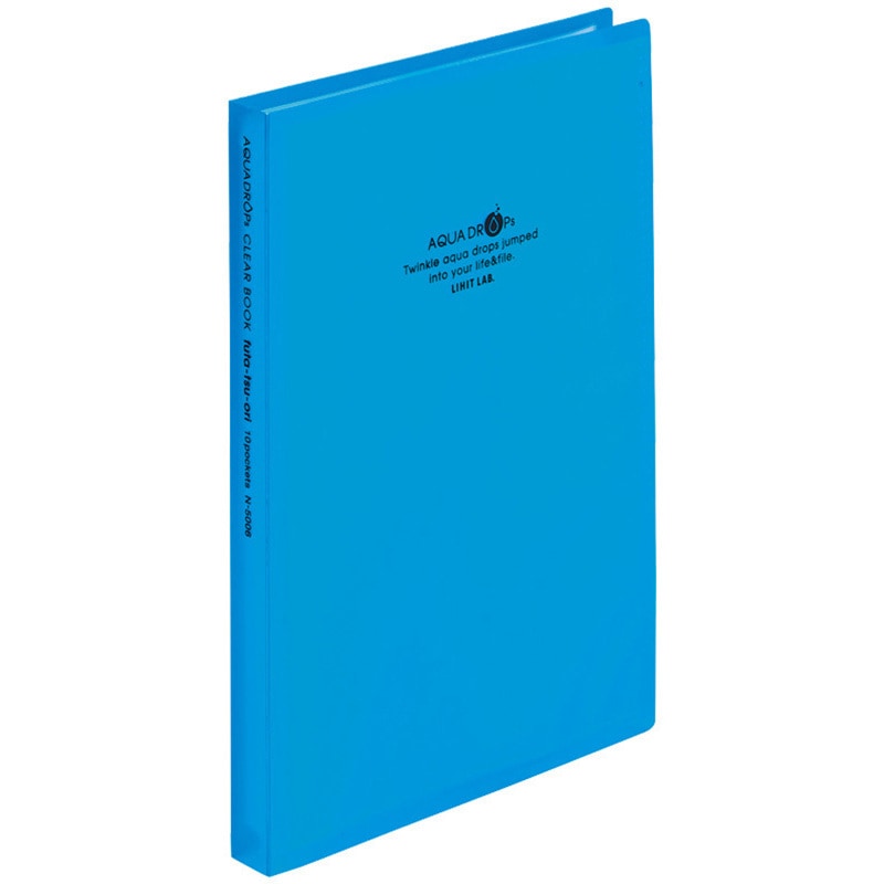 N-5006-8 AQUA DROPs クリヤーブック フタツオリ 1冊 リヒトラブ
