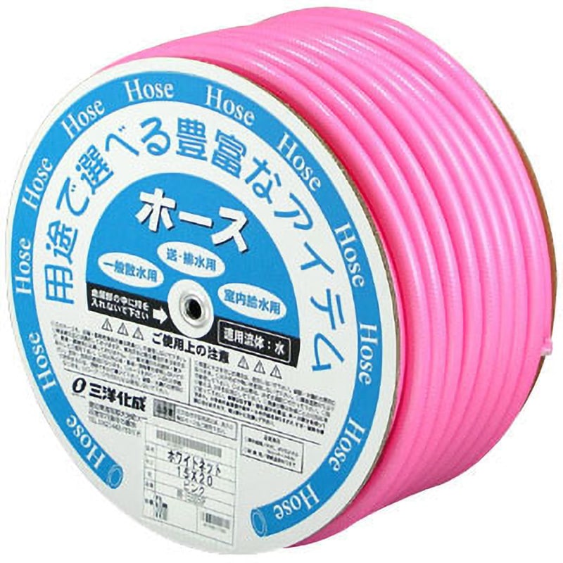 三洋化成 ホワイトネットホース WN-1520D50W 50M ドラム巻 三洋化成 ホワイトネットホース 15×20 ホワイト 50m ドラム巻 WN