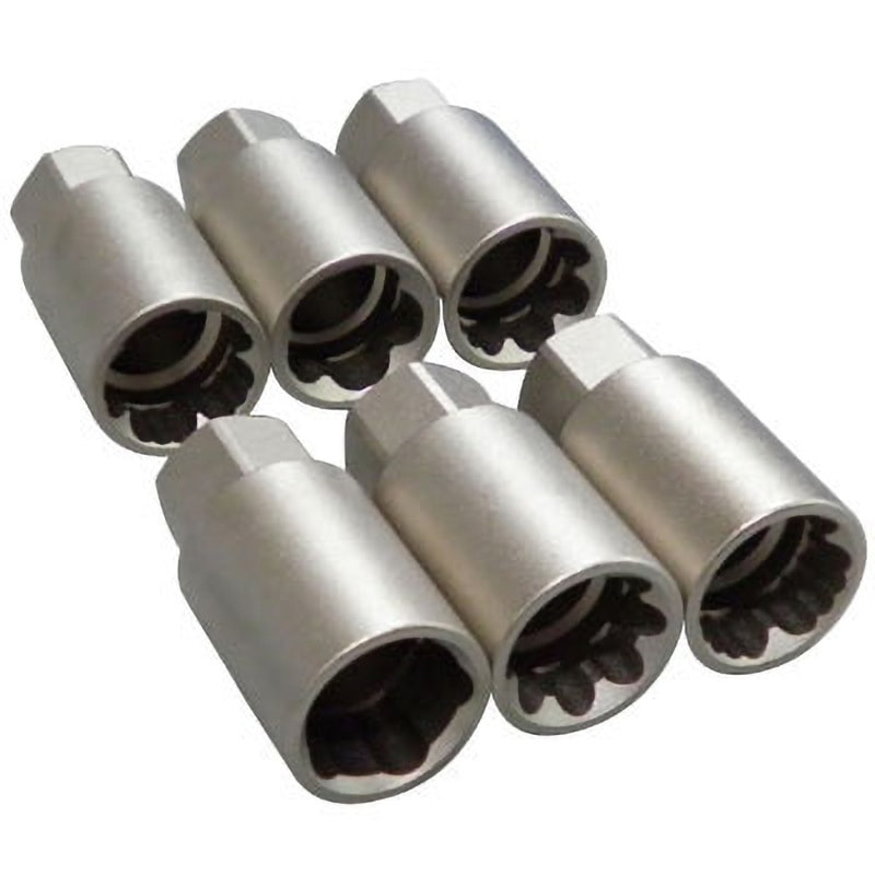 RRJ-6 マスターキー6種セット TIPTOP ロックナットタイプ 対辺(レンチ