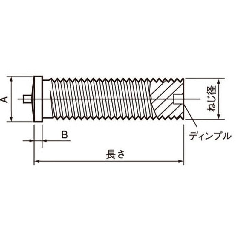 MS-S6×40 ストレートスタッド(S型)(袋) 1袋(50個) 日本ドライブイット 【通販モノタロウ】