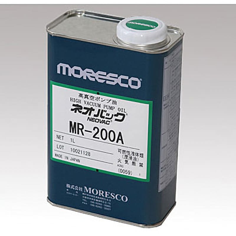MR-200A 高真空ポンプ油(ネオバック) MR-200 1缶(4L) モレスコ(MORESCO) 【通販サイトMonotaRO】