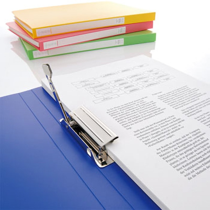 (業務用100セット) LIHITLAB パンチレスファイル/Z式ファイル 〔A4/タテ型〕 F-347U-3 赤 パンチレスファイルＺ式 A4