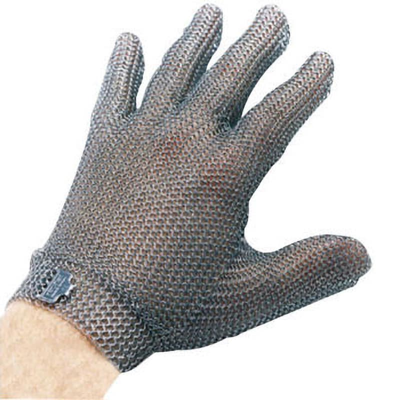 　 ステンレスメッシュ手袋(左右兼用)　5本指　L (1枚) 取り寄せ商品 - 1