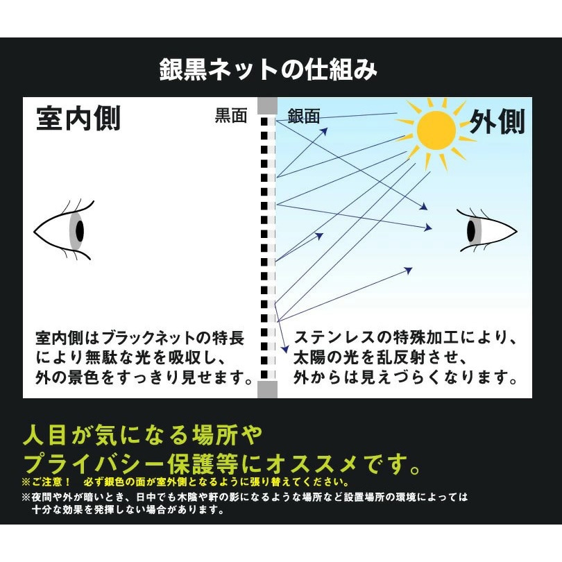 91×2m 銀黒マジックネット イノベックス(ダイオ化成) 20×20