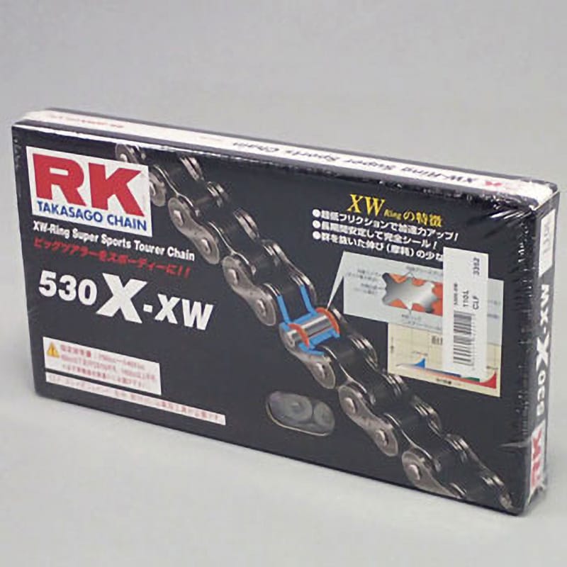 2輪 RK EXCEL シールチェーン STD 鉄色 520X-XW 98L 750モンジュイ 750モンスター 851SP 900MSS 900SS  SS750 SS800 FF HF Seal chain：オートパーツエージェンシー - バイク用品