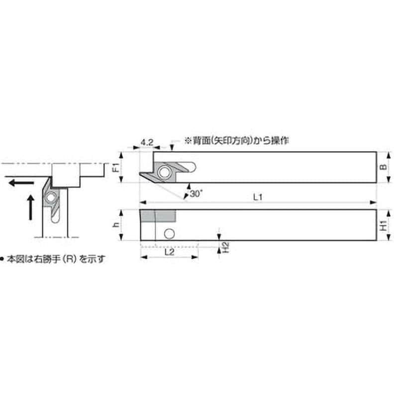 京セラ KYOCERA AABSR1616JX-40F スモールツール用ホルダ AABSR1616JX40F-