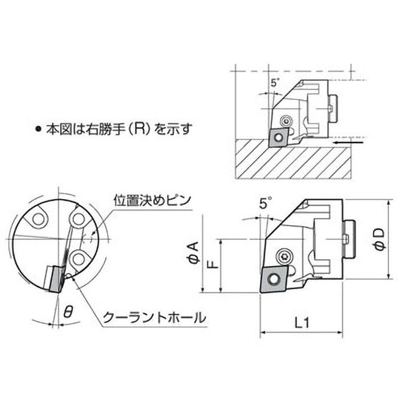 HA40PCLNR12-50 ホルダ 1個 京セラ 【通販モノタロウ】